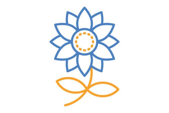 A Practical Look at the Sunflower Blue Orange Line Icon Set for Modern Design