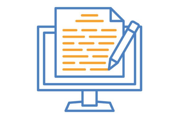 Copywriter Blue Orange Line Icon: A Complete Guide
