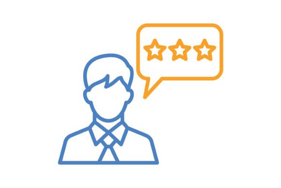 Customer Review Blue Orange Line Icon: A Modern Visual Language for Trust