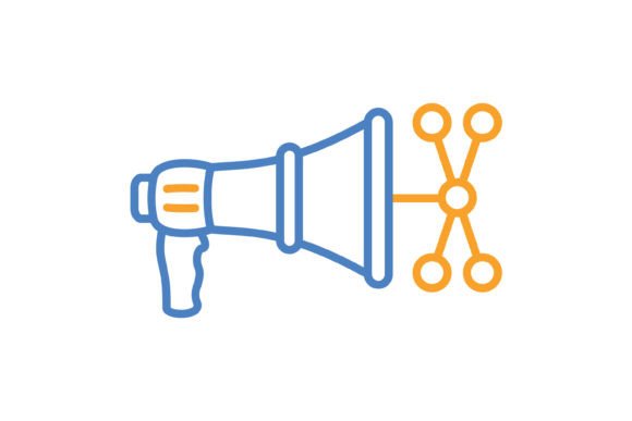 Evaluating the Viral Marketing Blue Orange Line Icon for Your Creative Projects