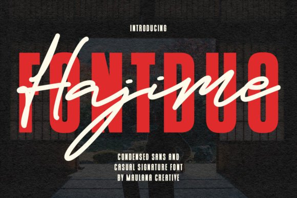 Hajime Font Duo: Merging Sleek Sans-Serif with Expressive Script