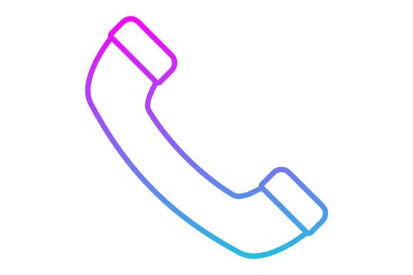 Phone Call Line Gradient Icon: Modernizing Visual Communication in Digital Spaces