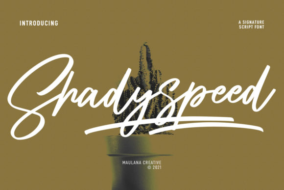 Shadyspeed Script Font: The Versatile Signature for Modern Design