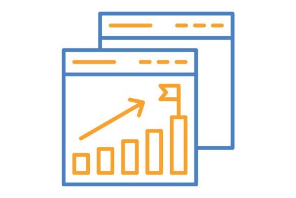 Success Blue Orange Line Icon: Streamline Your Creative Workflow