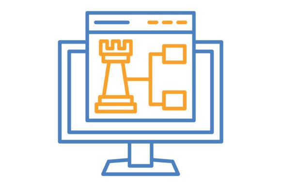 Understanding the Strategy Blue Orange Line Icon Set for Modern Design
