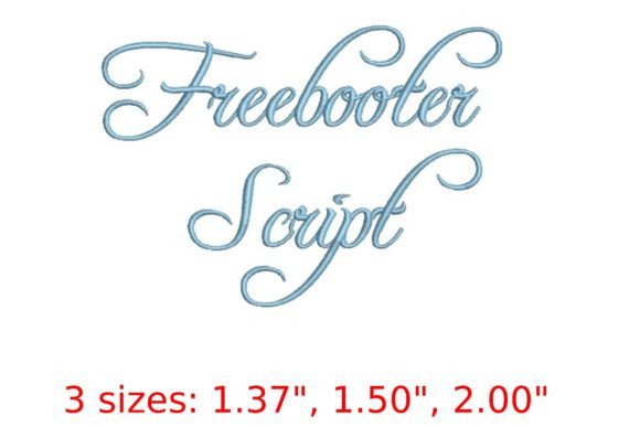 Unleash Bold Creativity with Freebooter Script Embroidery Font