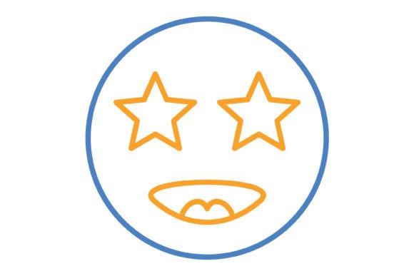 Visual Communication in 2024: The Strategic Value of the Star Emoji Blue Orange Line Icon Set